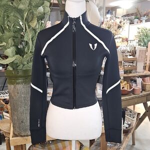 Firm Abs Women's Black and White Athletic Jacket